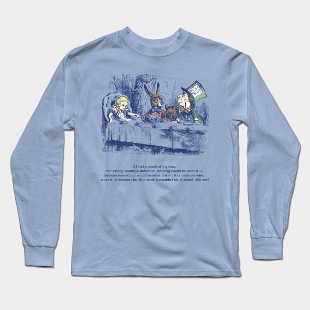 The Mad Tea Party Long Sleeve T-Shirt by SarahMurphy